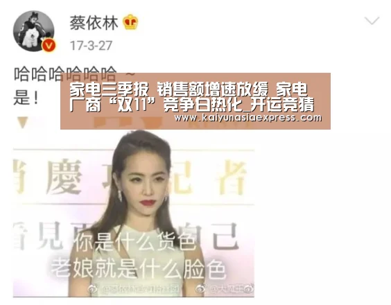 家电三季报 销售额增速放缓 家电厂商“双11”竞争白热化_开运竞猜(图2) 开运竞猜